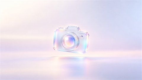 Frosted Glass 3D: Translucent glassmorphism objects with a soft inner glow.