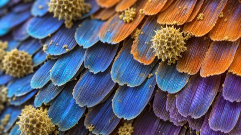 Microscope: Hidden micro-worlds of cells, fibres and crystals.