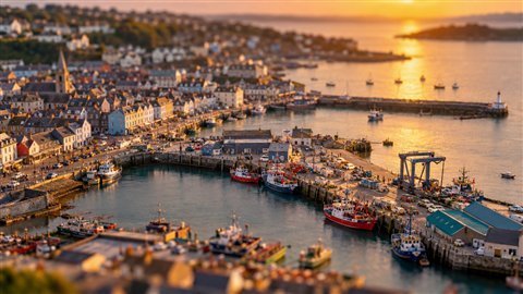Miniature World: Real places that look like tiny toy-town models.