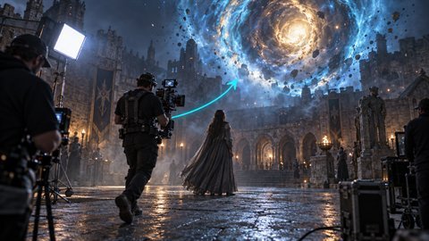 Still from the Portal Reveal preset